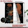 Set Of 2 Flat Printing Curtains Without Rod Flying Hawks Flowers Women Is Day Festival Fashion Versatile Polyester Curtain
