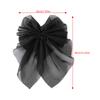 Mesh Streamer Bow Spring Clip Pink Large Bow Hairpin Girls Summer Ponytail Hair Clip Styling Hair Accessories Fashion Barrettes