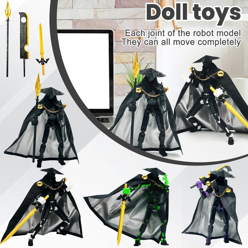 Κινητό σετ κούκλας, Titan Robot Mobile Doll, Posable Mobile Doll, Κατάλληλο για Συλλέκτες, Διακόσμηση επιφάνειας εργασίας