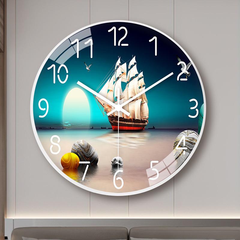 8" (20cm) Nordic Light Luxury Silent Wall Clock for Living Room or Bedroom