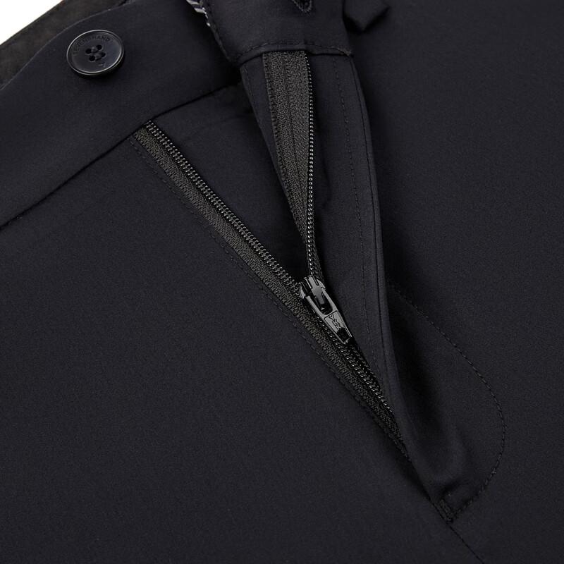 Qipai Men's Cooling Bamboo Fiber Straight-Leg Business Casual Pants