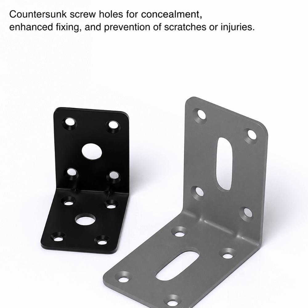 Stainless Steel Material Stainless Steel Brackets Reinforcement 2PCS Pack Angle Corner Brackets 90 Degree Angle Rustproof