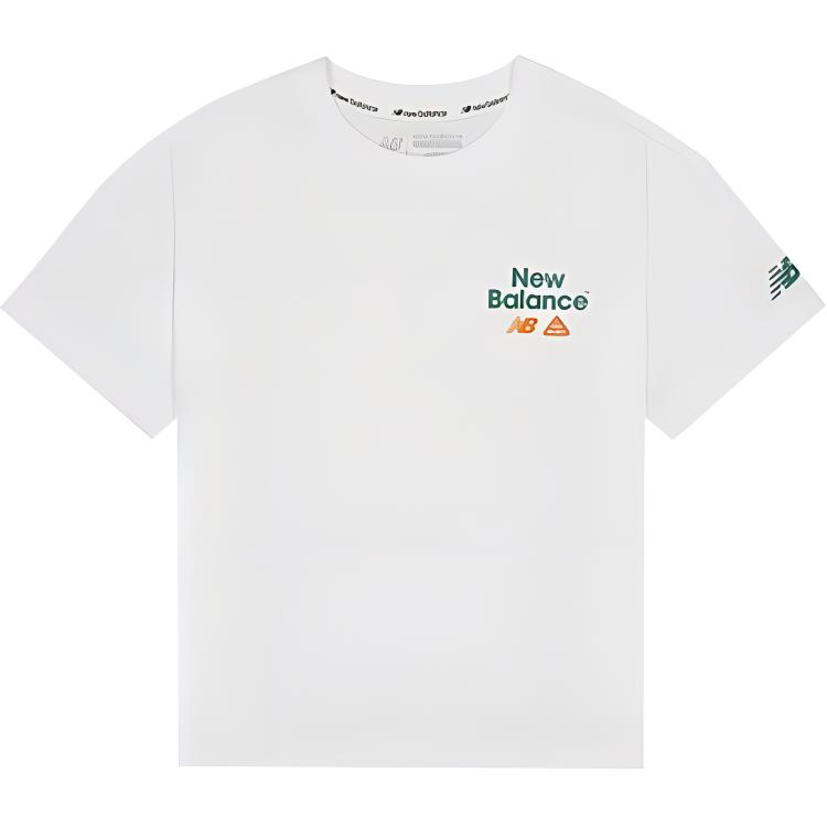 New Balance T Shirt White Kids  7EE25033-WT 130