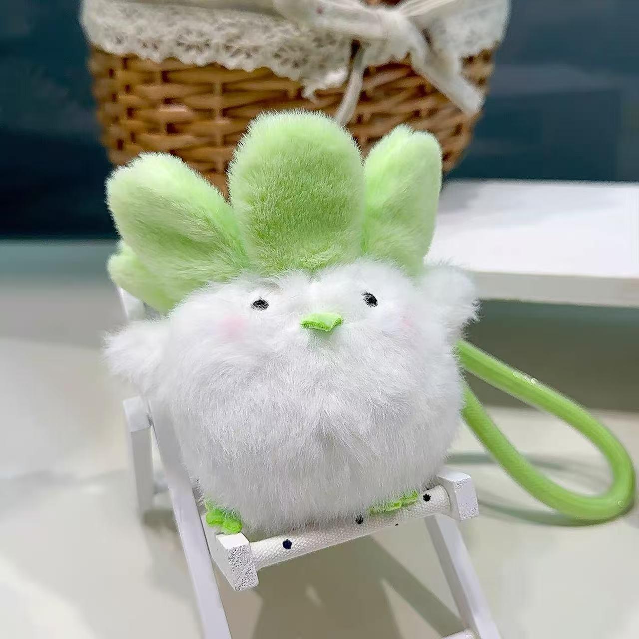 Adorable Music Chick Keychain: Garlic Bird Plush Pendant Toy