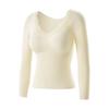 Body-Shaping Warm Long Tops Pants Set with Chest Pad Slimming Underwear  Underwear