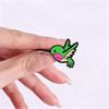 Hummingbird Badge Cute Colorful Bird Enamel Pins Cartoon Animal Brooch Wildlife Vitality Healing Freedom Accessories Decor