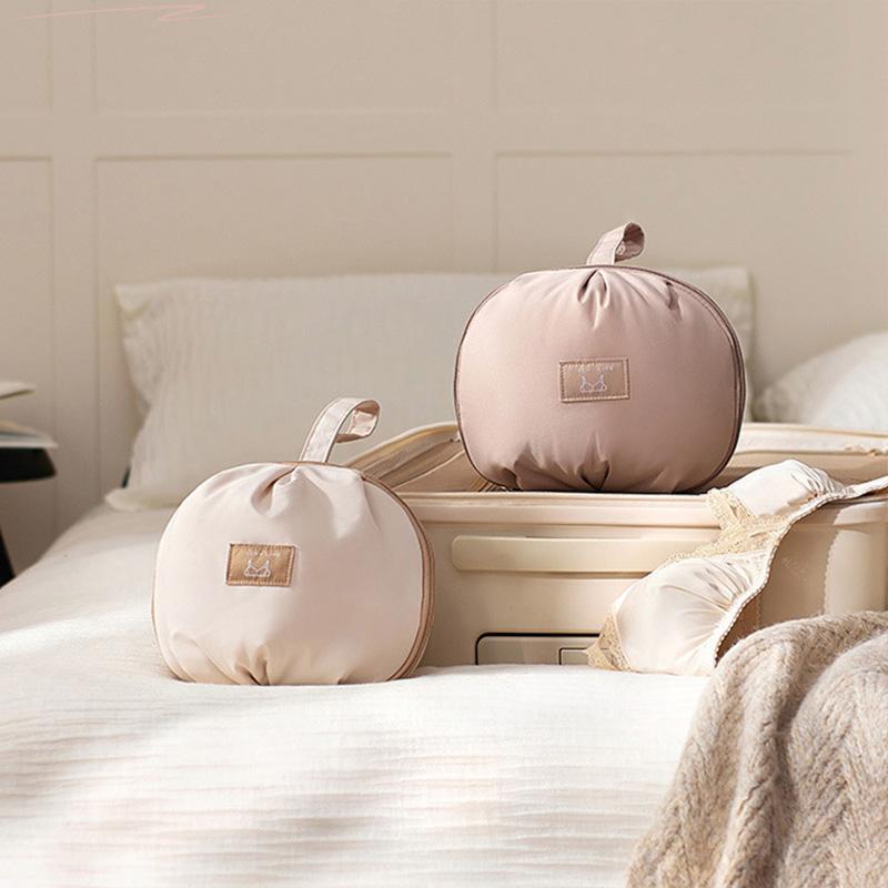 Shell Shaped Underwear Storage Bag Sock Organizer Bag Durable Polyester Travel Storage Bra Underwear Organizer With Zipper