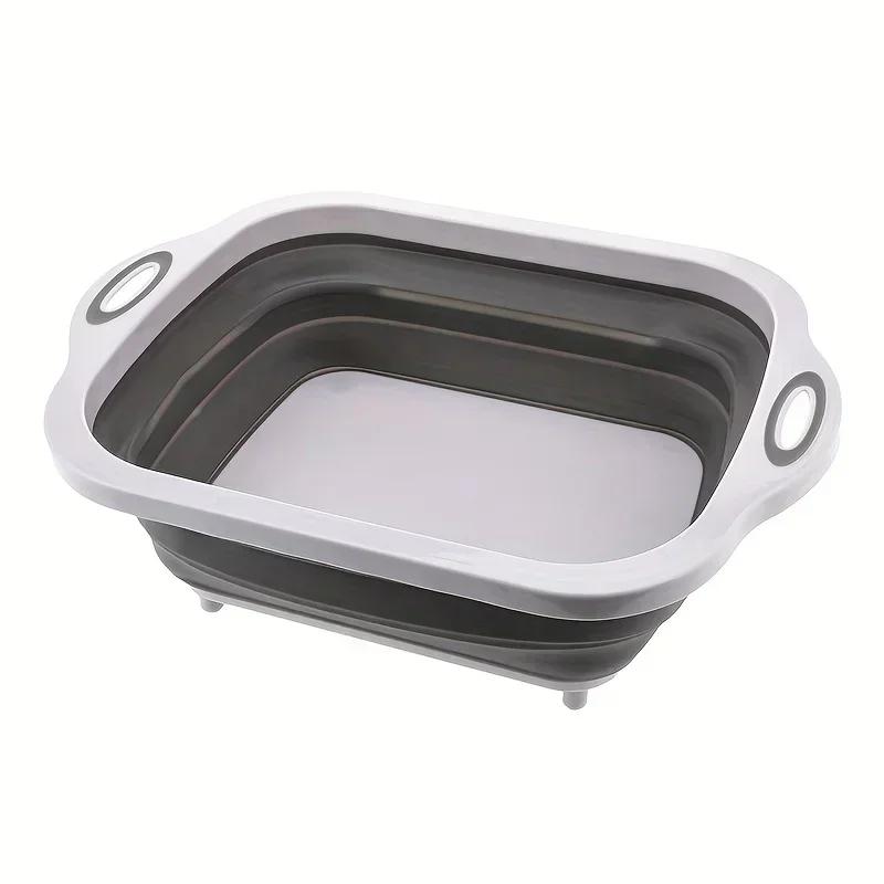 Caravan Foldable Cutting Board Sinks Drain Basket Portable Folding Wash Basins Fit For Caravan Rv Kitchen Wash Basin Accessories