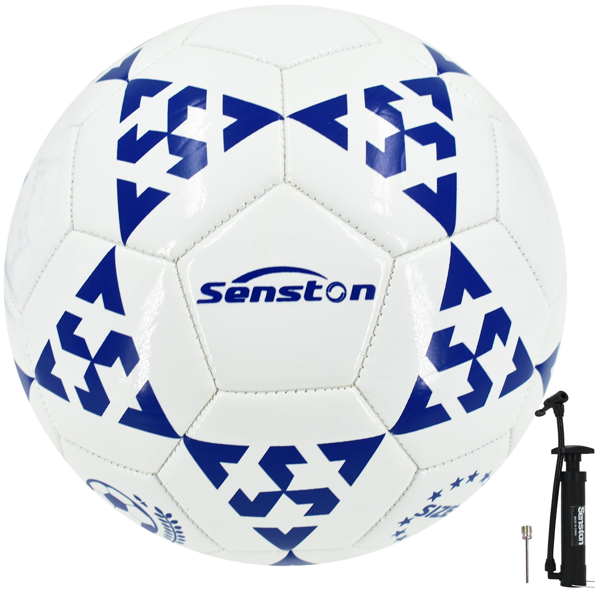 

Senston Soccer Size Training and Match Soccer for Adults and Pink with Pump Ball, 5, Youth,