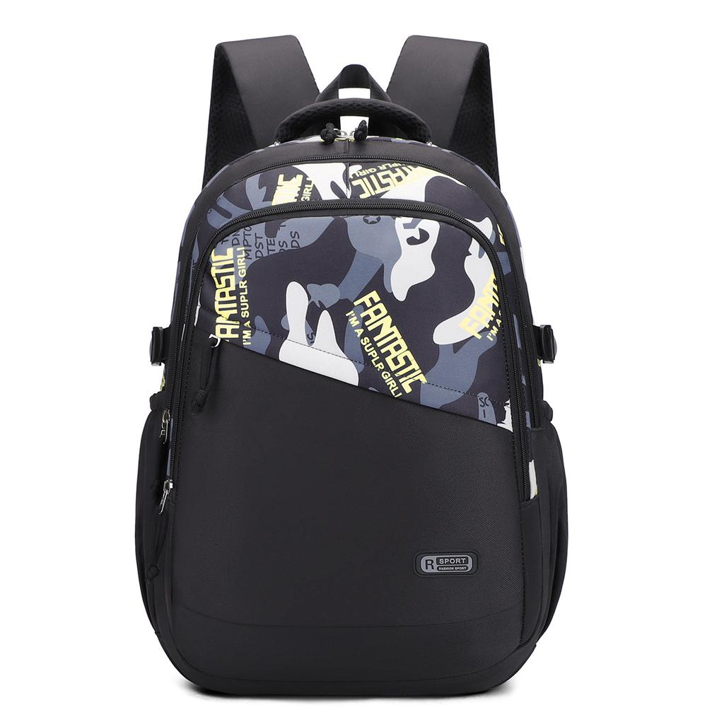 Schoolbag manufacturers wholesale boys large capacity schoolbag printing niche casual men's backpack travel computer outdoor backpack