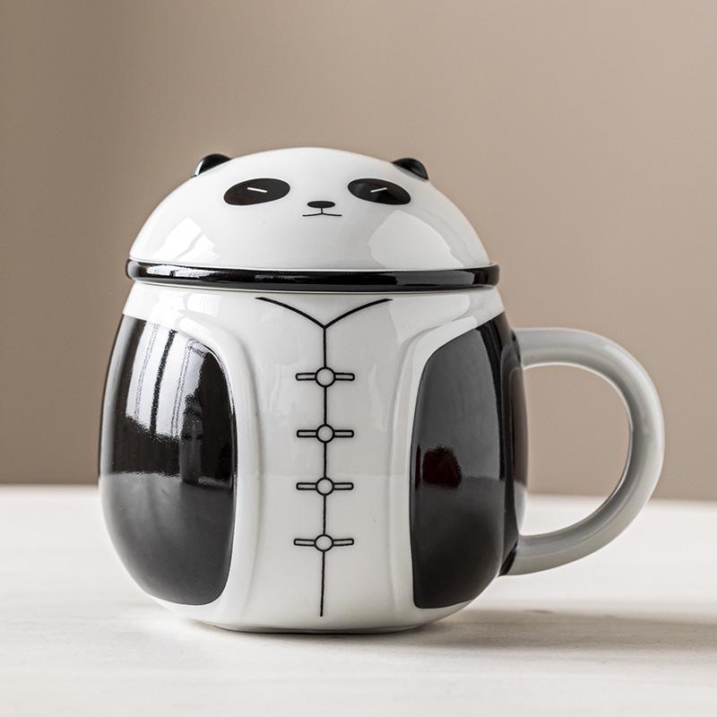 Ceramic Panda Tea Infuser Mug with Lid & Filter – Gift Boxed 250ml