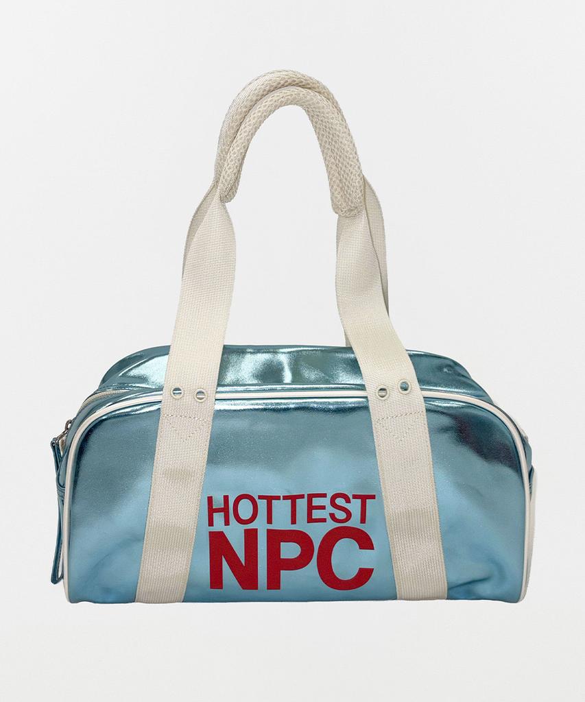 Sculptor Npc Metallic Bag Aqua Blue