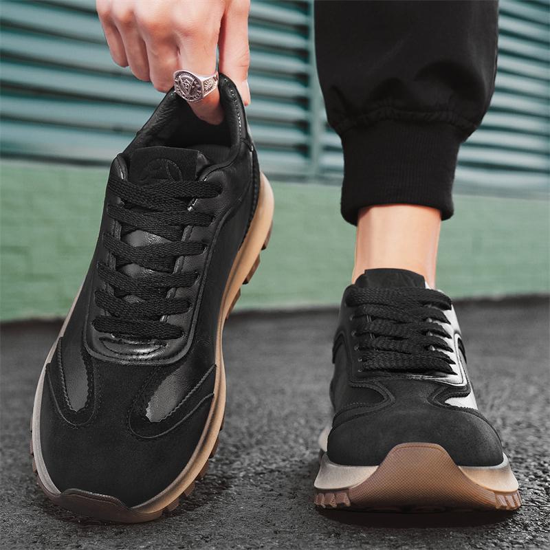 Sneaker Sportive a Fondo Spesso per Tutte le Stagioni per Ragazzi Casual con Punta e Caratteristica Antiscivolo Soletta in PU alla Moda