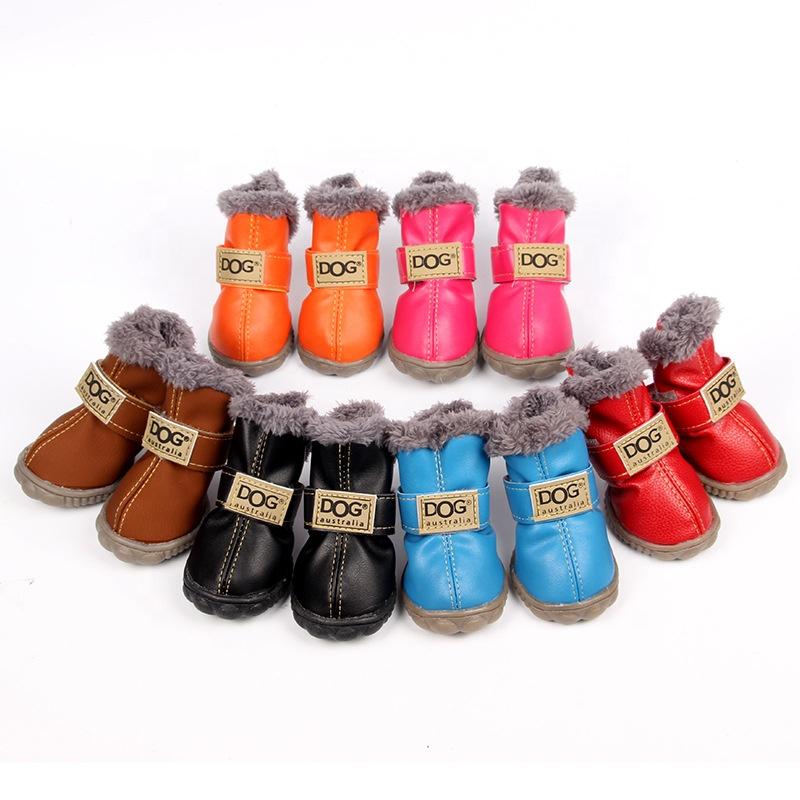 Multi Color Winter Pet Shoe Puppy Soft Sole Anti-Slip Fleece Thick Warm Durable Casual for Small Dog Foot Covers