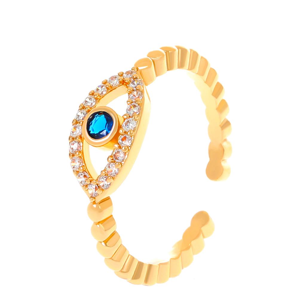 High quality new product creative retro devil's eye fashion Internet celebrity open ring personalized jewelry jewelry manufacturers wholesale