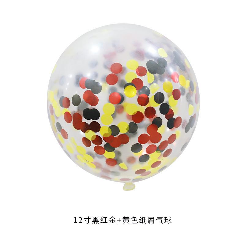 12 Inch Round Sequined Transparent Latex Balloon Birthday Wedding Opening Event Shopping Mall Decoration Party Decoration Supplies