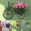 Metall Fahrrad Blumenkorb Wandkunst Wandhalterung Hängender Blumenständer Einzigartige Kunstornamente Klassischer Retro-Stil für Heimdekoration