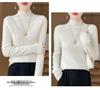 Women's Designer-Inspired Slim Fit Half-High Collar Knit Sweater, Thick Solid Color, Perfect Autumn/Winter Base Layer