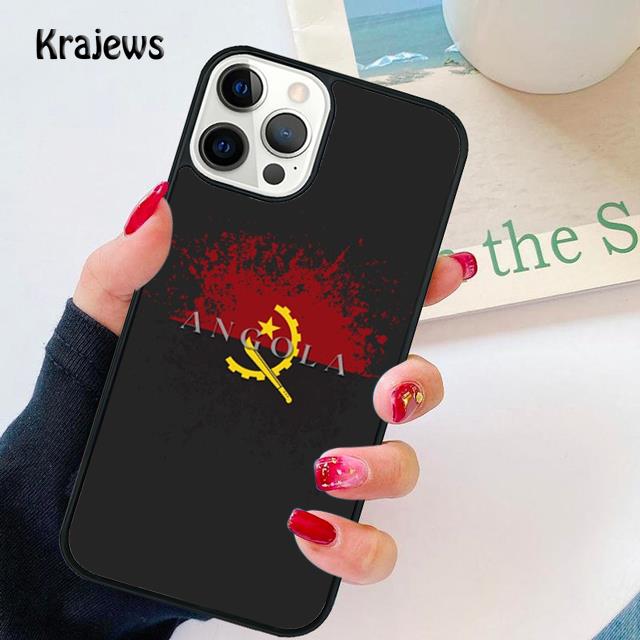 Angola Flag Soft Phone Case For iPhone 14 XR X XS Max 5S 6S 7 8 Plus SE 2020 11 12 13 Pro Max Mini Phone Cover