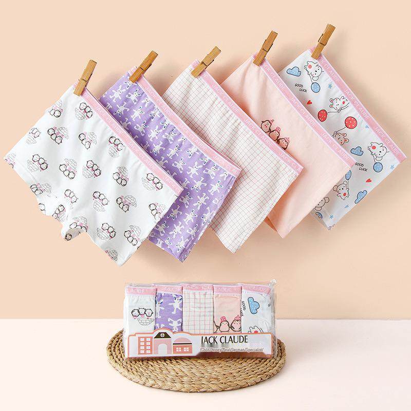 A-Class Cotton Girls' Summer Boxer Briefs - No Wedgies