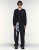 Ordinary People Re : Handmade Crest Distressed Cardigan [Black]