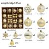 Painted Christmas Ball Gift Box Set - Festive Tree Ornaments & Party Decorations
