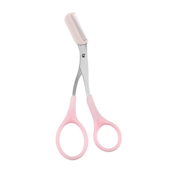 

Бритва для бровей, обтекаемый дизайн, острая головка, многоцелевая ручная бритва для бровей, ножницы для дермапланирования для жены розовый