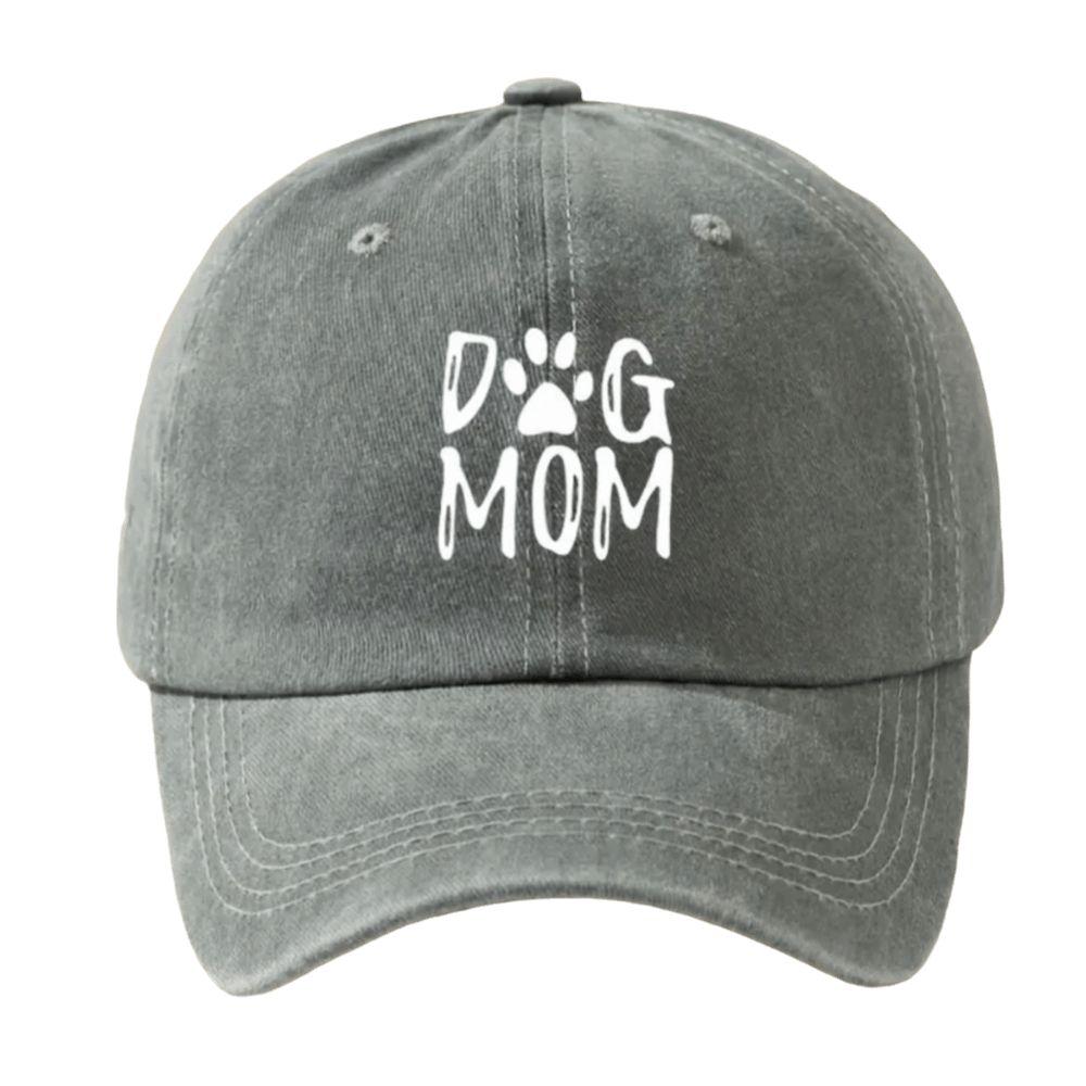 Dog Mom Pattern Baseball Hat Adjustable Sunshade Cap Casual Duckbill Cap  Dog Lover's Gift
