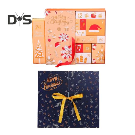 Vánoční adventní kalendář 24denní doplňovací odpočet Balení Krabice Kartonové krabice s čísly Dekorace prázdninového domu pro děti Dospělí
