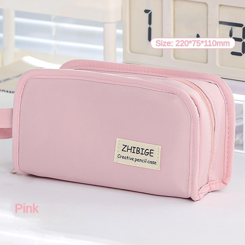 Double Layered Pain Pack Storage Bag with Five Layers for Classified Storage Large Capacity Student Pencil Case
