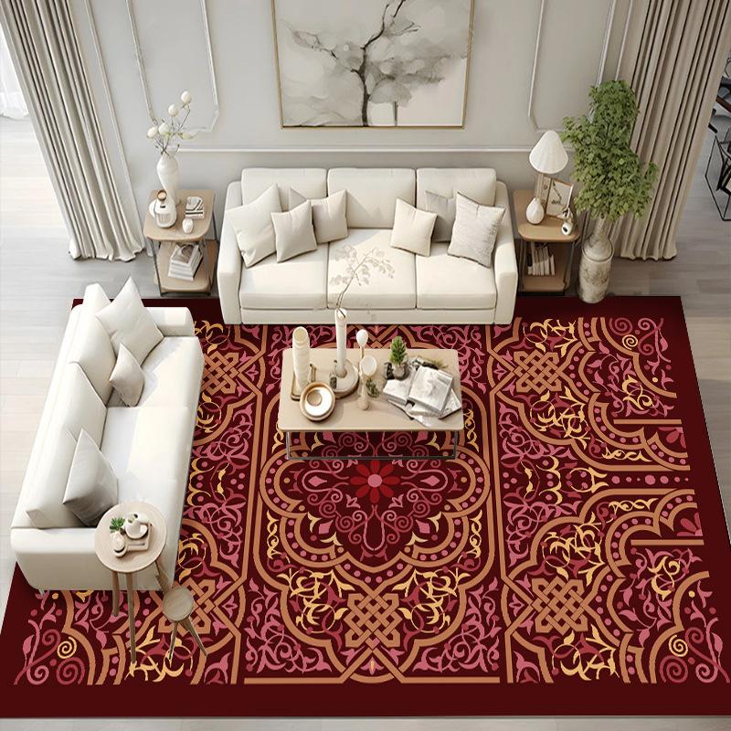 New Retro Persian Abstract Bedroom Living Room Carpet Bohemian Ethnic Style Coffee Table Sofa Carpet Bedside Carpet