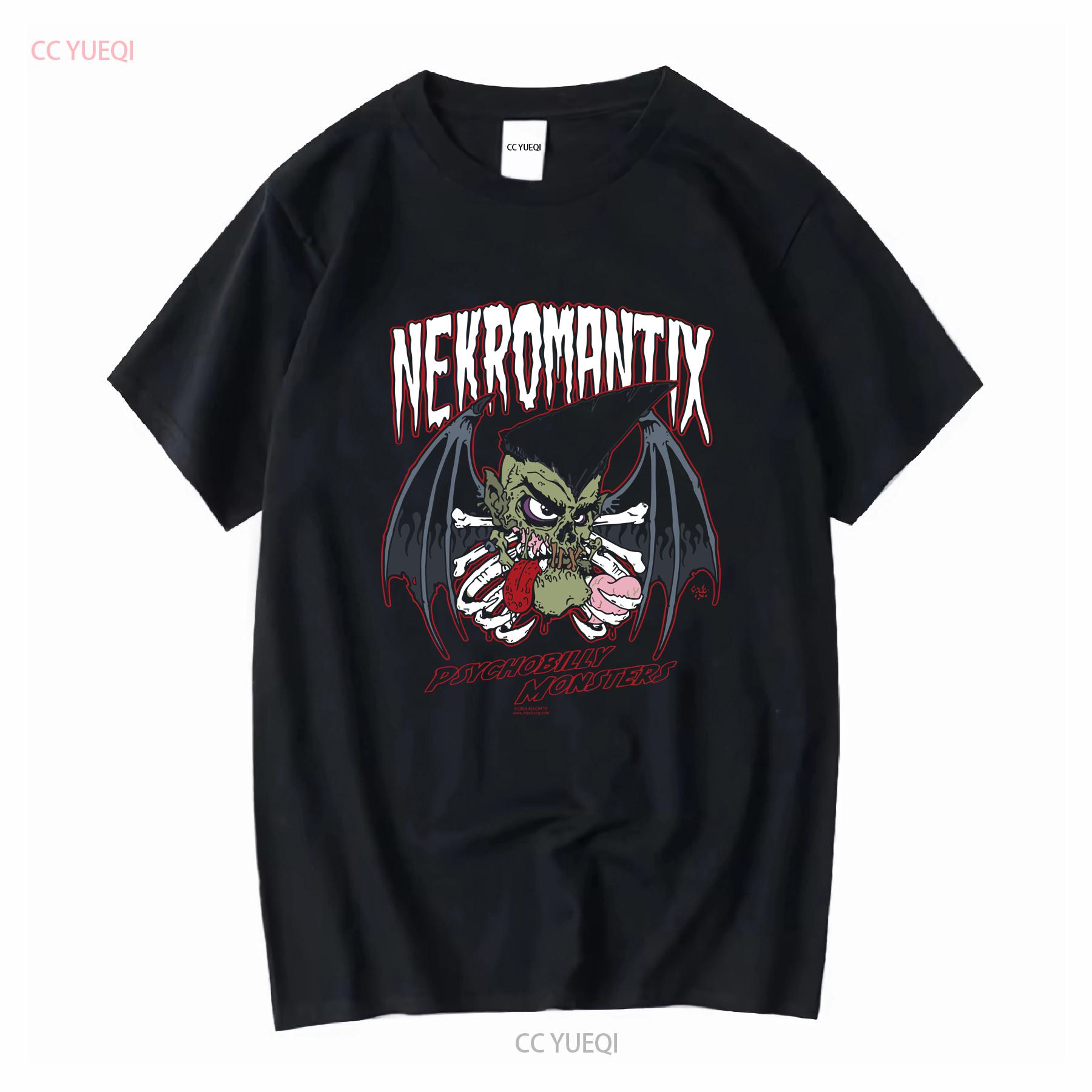 

Vintage Nekromantix Psychobilly Monsters T Shirt Large long sleeves vintage Washed Breathable fashion Slightly Unisex homme 4XL