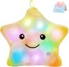 34CM Creative Toy Luminous Pillow Soft Stuffed Plush Glowing Colorful Stars Cushion Led Light Toys Gift For Kids Children Girls