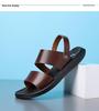 2026 Men's Genuine Leather Dual-Use Sandals - Non-Slip, Thick Sole, Soft & Versatile Beach Slides
