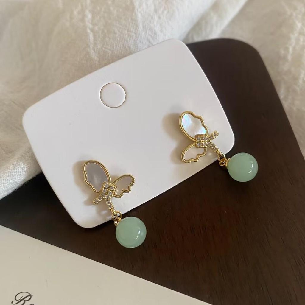 Forest-Inspired Exquisite Butterfly Stud Earrings: Sweet, Elegant, High-End Ancient Chinese Style