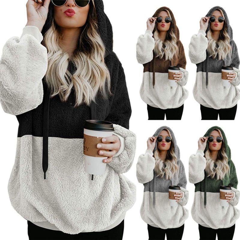 Cozy Fluffy Fur Hoodie For Women With Half-zip For Ultimate Comfort And Warmth