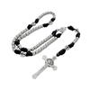 Paracord Rosary Red Rope Stainless Steel Beads St Michael Medal St Benedict Crucifix Jerusalem Cross Beads Prayer Rosar