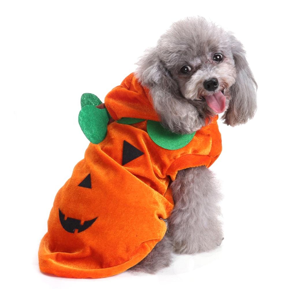 High Quality Eco-Friendly Polyester Winter Halloween Pumpkin Pet Costume Funny Dog Clothes Trick-or-Treat Cosplay Modern Design