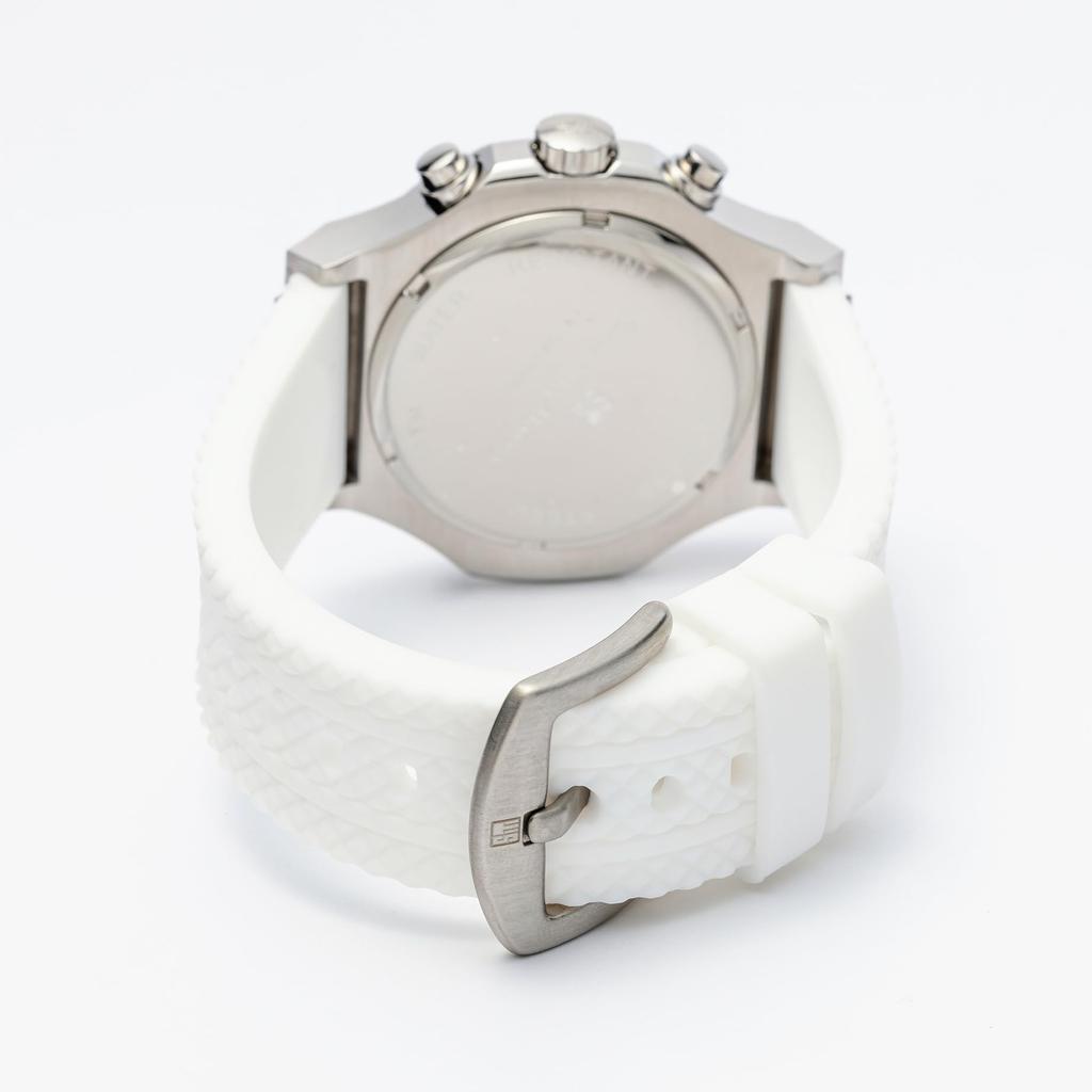 Armbanduhr, wasserdicht, analog, Chronograph, weiß, Quarz, mit Uhrkreuz, WHWH [Salvatore Marra], Herren [Artikel]