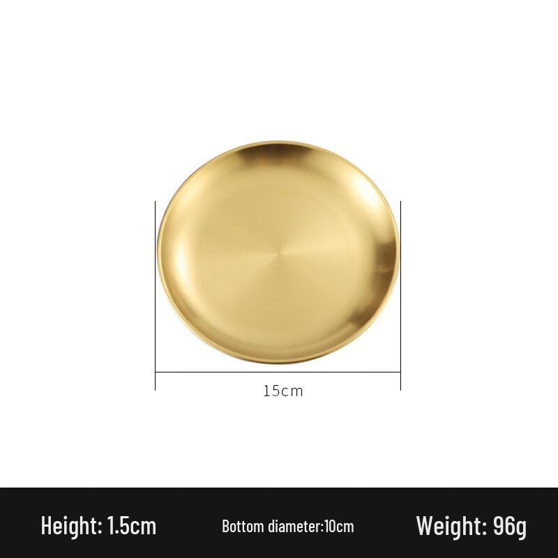 

Круглая BBQ тарелка из нержавеющей стали в корейском стиле