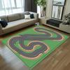 Interactive Toy Car Racetrack Carpet City Highway Play Mat Kids Nursery Rug Educational Playroom Carpet for Boys Girls Bedroom