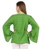 Moomaya Printed Top Full Sleeve Pleated Rayon Kurta Short Tunic Summer Blouse For