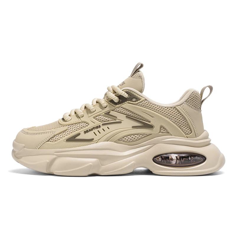 Толстоподошвенные, увеличивающие рост, на шнуровке, износостойкие и модные спортивные кроссовки для бега — самые продаваемые сетчатые мужские кроссовки 39