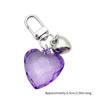 Stylish Love Heart Keychain Eye Catching Acrylic Key Chain Bag Charm Decorations Fashionable Metal Pendant for Backpacks