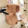 Car Tissue Boxes Capybara Plush Accessories Car Backseat Hanging Tissue Bag Box Plush Holder Cover Auto Toys Interior Decoration