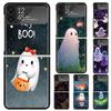 Süße Halloween-Geist Hart-PC Rückseite Handyhülle für Samsung Galaxy ZFlip 7 6 5 Z Flip 4 ZFlip6 Z Flip7 5G ZFlip4 Flip3 Zflip5 Abdeckung