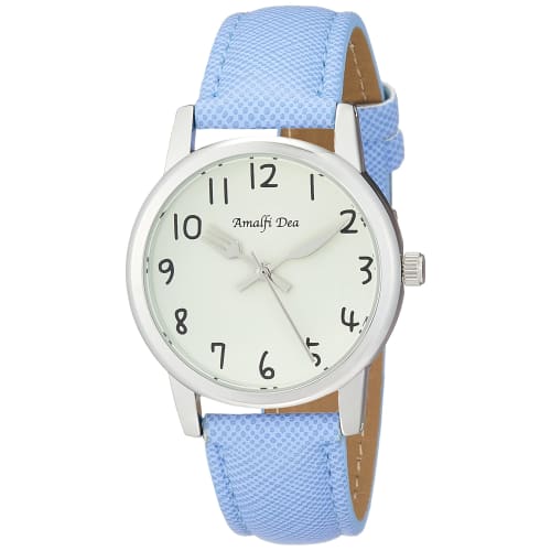 

Arias Amalfidia Analog Watch, Waterproof, Leather Strap, White Dial, WW20028A-172, Women s, Blue