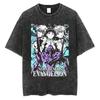 2026 Neon Genesis Evangelion T-Shirt EVA Anime Druck Baumwolle Kurzarm Tee Lässiges Lockeres T-Shirt für Männer Frauen Anime Fans