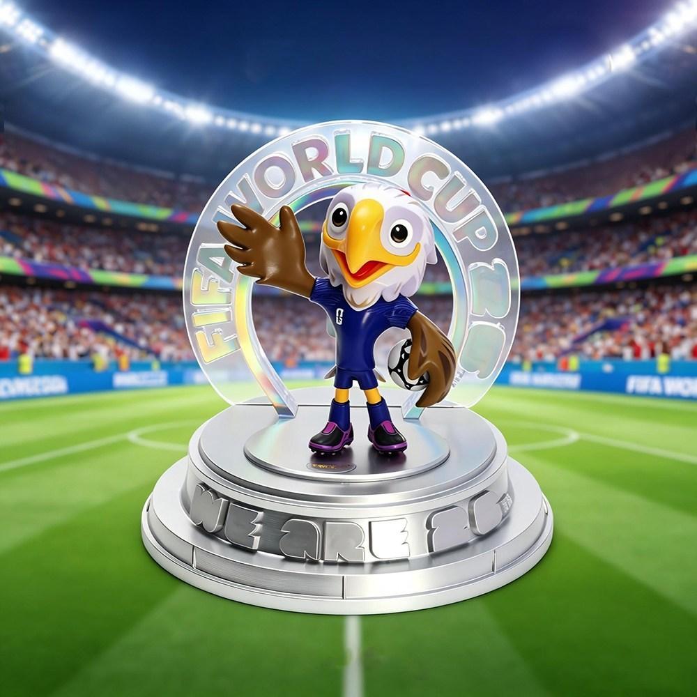 2026 World Cup Mascot FIFA Official License 15cm Maple Freedom Clutch Fan Souvenir Figure Gift Desk Decor PP15 - Miniature/Model