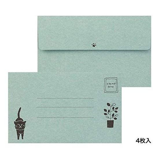 Midori Letter Set Egao Neko Pattern